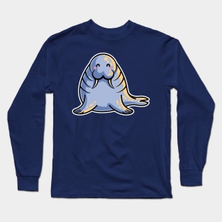 Kawaii Cute Walrus Long Sleeve T-Shirt